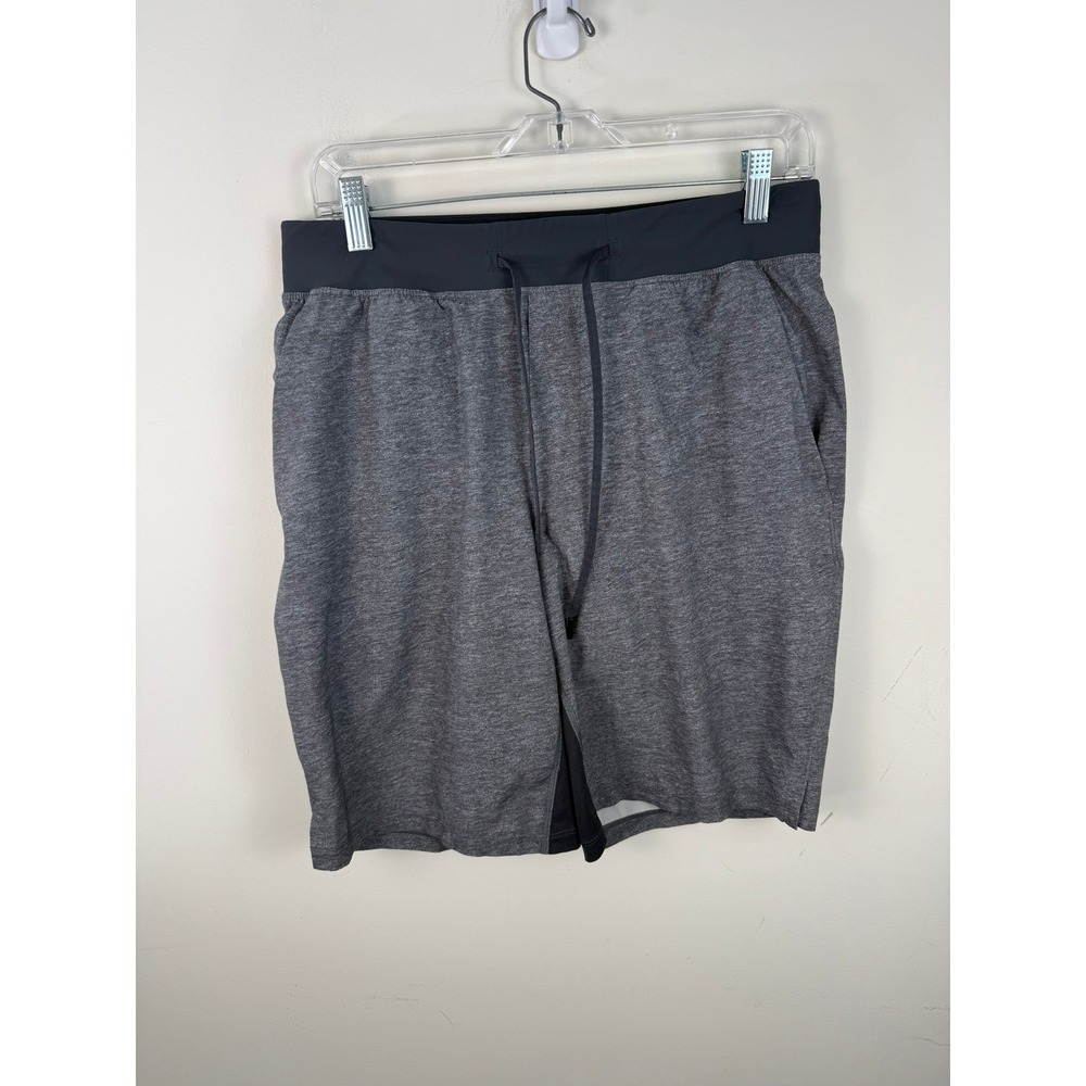 Lululemon Mens THE Short 9 Heathered Charcoal Grey Training Shorts Size M